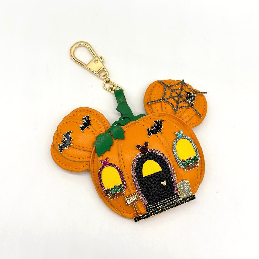 Baublebar Disney Mickey Mouse Hainted House Pumpkin Puff Bag Charm 2025 NEW